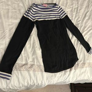 Lilly Pulitzer women’s size xs sweater navy blue/blue and white striped
